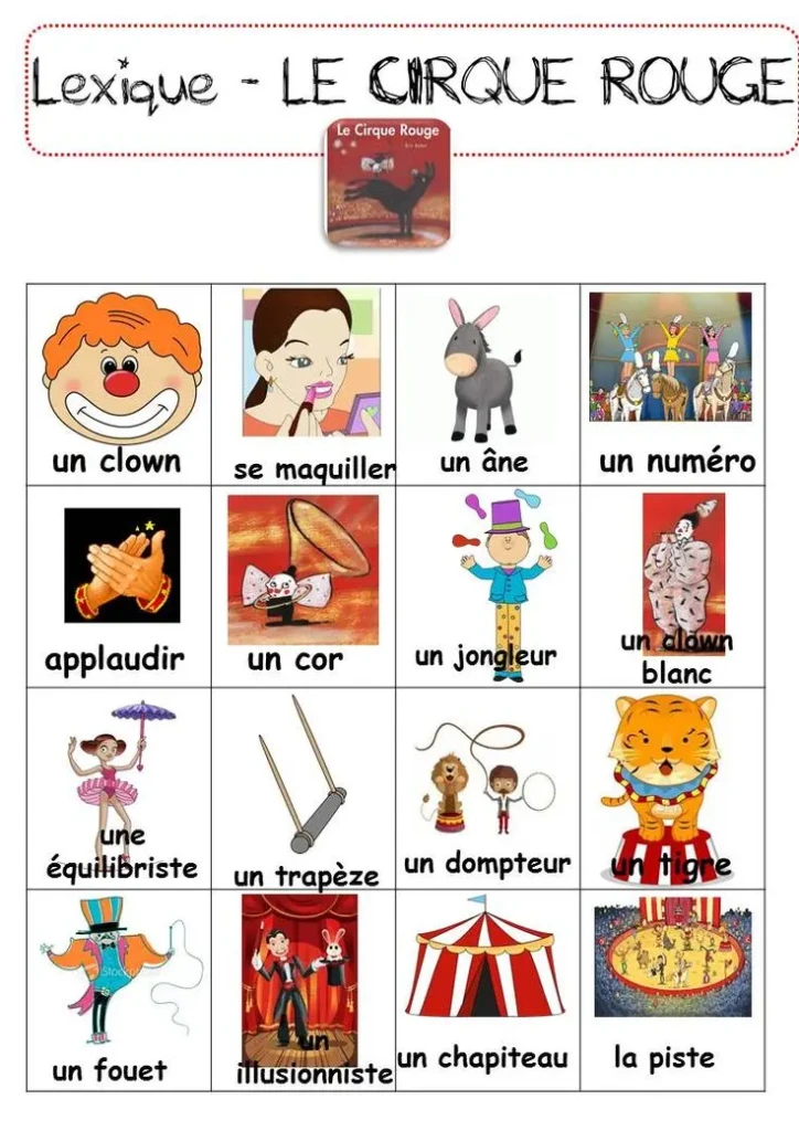 lexique cirque rouge