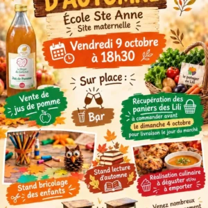 affiche marché d'automne